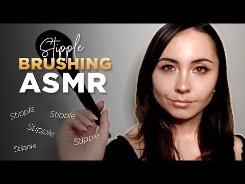 ASMR STIPPLE BRUSHING - whispering, brushing, mouth sounds