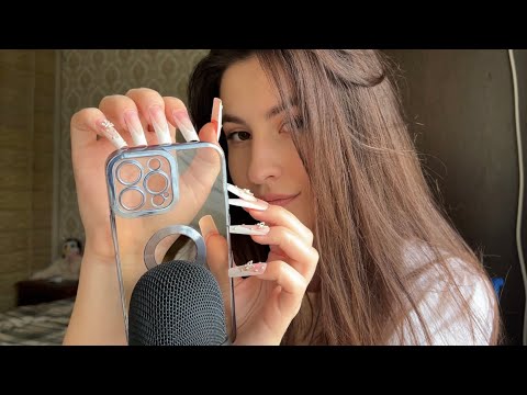 ASMR 100 TRIGGERS IN 10 MINUTES (Tapping and Scratching ) NO TALKING 💗