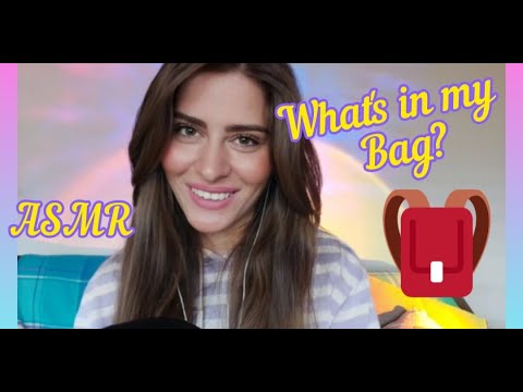 ASMR | what's in my bag❓ whispering, tapping etc...