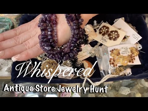 ASMR Request/Vintage Jewelry Rummage (Whispered) Antique store