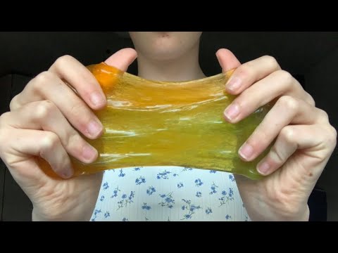 PURE SLIME ASMR | no talking | slime tapping, ripping and stretching