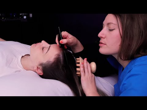 ASMR Scalp Check & Pressure Point Therapy for Hair Growth [Natural Spoken Roleplay]