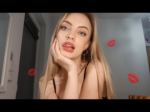 ASMR |CZ| lesk na rty | 50 LAYERS OF LIP GLOSS | KISSES | MOUTH SOUNDS