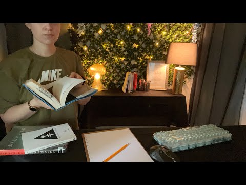 ASMR Bookstore Role Play (creamy keyboard, writing, paper, and dust jacket sounds)