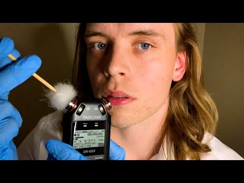 ASMR DEEP EAR CLEANING EXAM 👂 CLOSE WHISPERING (ear to ear, sensitive mic, doctor roleplay, tascam)