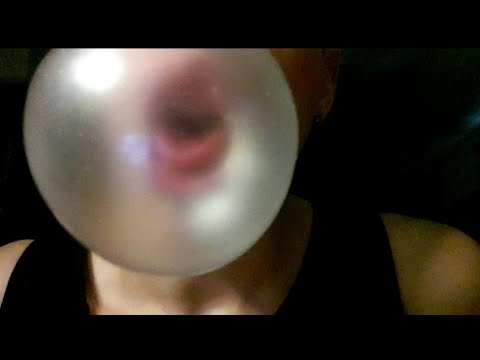 ASMR Blowing Bubbles & Chewing Gum Sound's