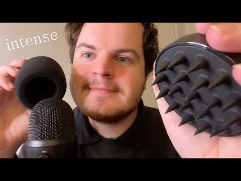 Fast & Aggressive ASMR Intense Mic Pumping & Mic Scratching for Intense Tingles