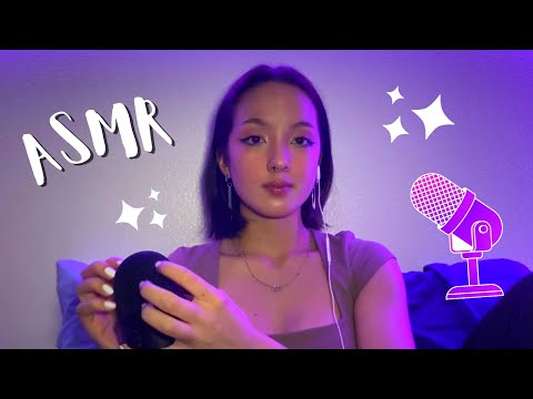ASMR - spit painting, mouth sounds, and mic scratching triggers (super tingly)
