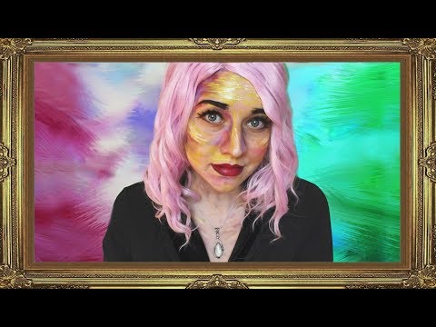 ASMR - Talking painting paints your face!