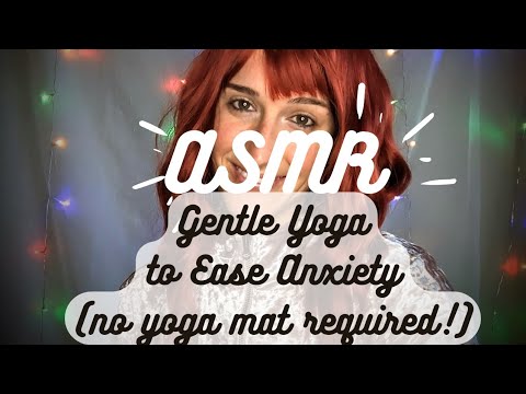 ASMR | Gentle Yoga to Ease Anxiety (Less Than 10 Minutes) 💞