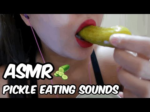 ASMR - Pickle Eating Mouth Sounds No Talking Crunch Tingles 입소리