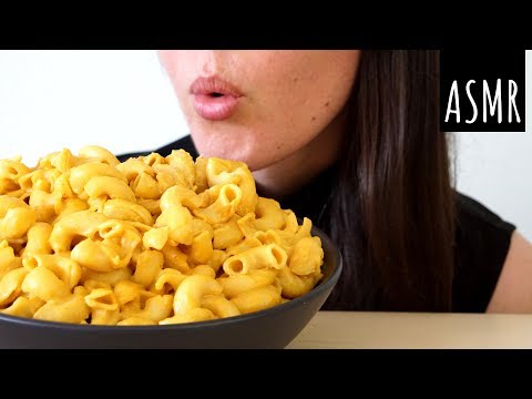 ASMR Eating Sounds: Vegan Mac & Cheese (No Talking)
