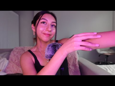 ASMR Body Triggers (Skin Rubbing, Fabric Scratching, Collarbone Tapping +)