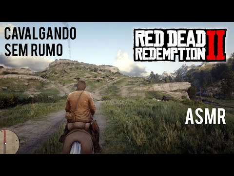 ASMR Red Dead Redemption 2 cavalgando sem destino!