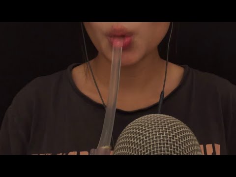 ASMR eating jelly straws 🍭 mouth sounds