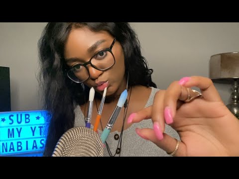 ASMR Spit Painting You (MOUTH SOUNDS) 💦🎨 Up Close Personal Attention ASMR