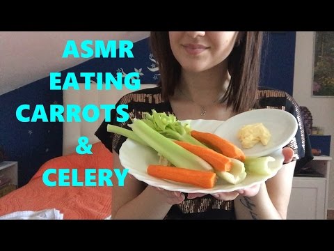 ASMR Eating Sounds-Carrots, Celery & Dipping Mayo - NO TALKING