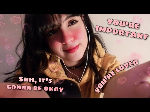 ASMR For When You're Sad or Lonely ( Face Touching , Personal attention , Positive Affirmations )