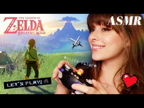 ASMR ⛰️ Zelda BOTW Cozy Whispered Gaming! •ᴗ• 🎮 Nintendo GameCube Controller Button Clicks!