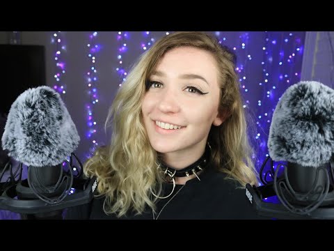 Repeating my intro over & over ASMR (ear to ear, Rode mics, nail tapping)