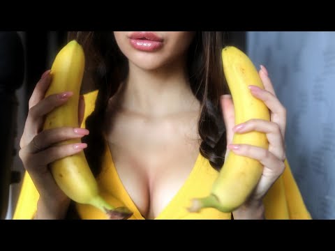 2 BIG BANANAS - banana EATING ASMR