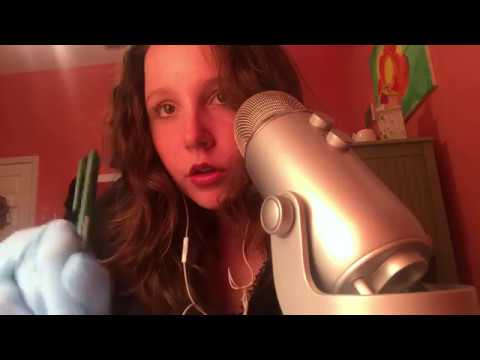 ASMR: Glove Sounds, Tapping, Inaudible Soft Spoken