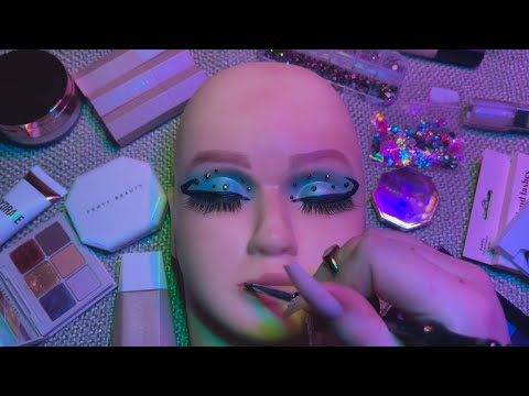euphoria makeup on mannequin (asmr)