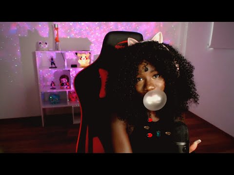 ASMR | Bubblegum Chewing Sounds & Blowing & Popping