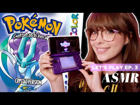 ASMR 💠 Pokemon Crystal 💠 Whispered RPG Adventure in Johto! ✧EP.3✧ Button Clicks & Tapping
