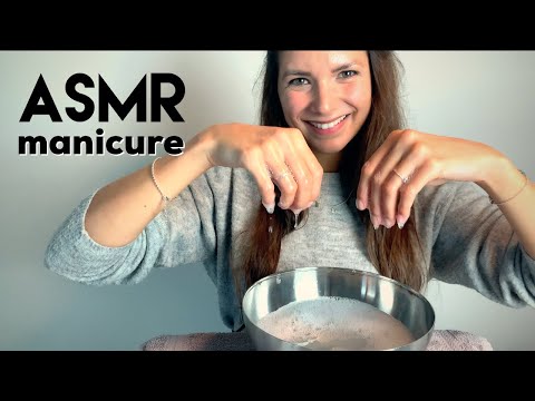ASMR ❥ Spa Manicure with Nail Wraps *Roleplay*