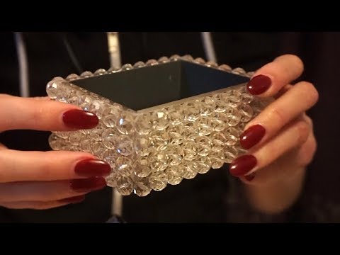 ASMR Scratching on Textured Glass with Acrylic Nails [No Talking]