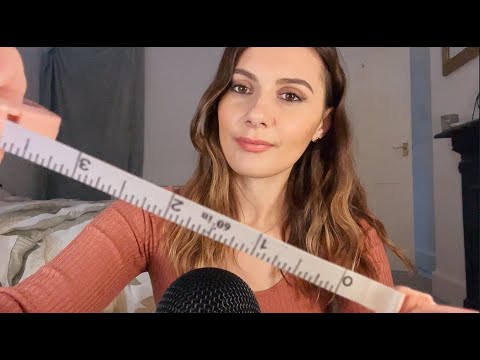 ASMR Measuring You with Inaudible Whispering | Writing Sounds ☁️