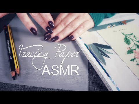 ✏️ Tracing Paper ASMR  💖 Pencils, Tracing Images, Drawing 😊 Quiet Whispering