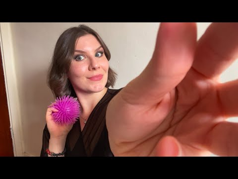 ASMR - Negative Energy Pulling - Positive affirmations/inaudible whispers/scissors 👐