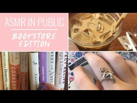 ASMR in Public: Bookstore Edition (tapping/scratching/page turning)