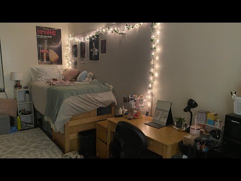 ASMR dorm room tour!