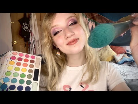 [ASMR] Doing your makeup for pride! 🏳️‍🌈 ~ soft spoken, personal attention