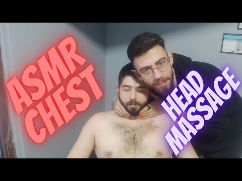 ASMR CHEST AND FACE,HEAD, MASSAGE TOOL MASSAGE/CHAIR MASSAGE/RELAXING MASSAGE/16 MINUTES VIDEO