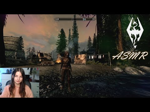 ASMR | Walking from the East to West in Skyrim 🌲 Exploring, Book Reading & Ambient Sounds