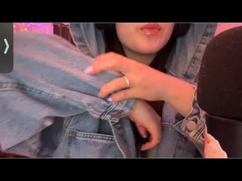 ASMR with jean jackets