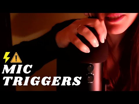 ASMR - FAST AND INTENSE MIC TRIGGERS with FOAM cover | Scratching, Rubbing, Massaging | Soft Spoken