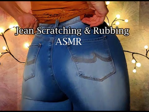 *ASMR* The TIGHTEST Jeans I own! *Scratching & Pulling| No Talking |
