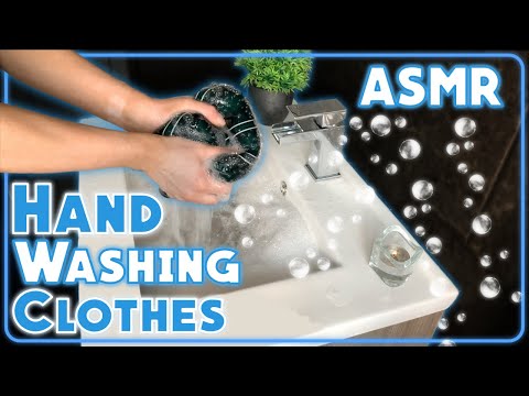 [ASMR] Hand Washing Clothes | How to hand wash clothes in sink?