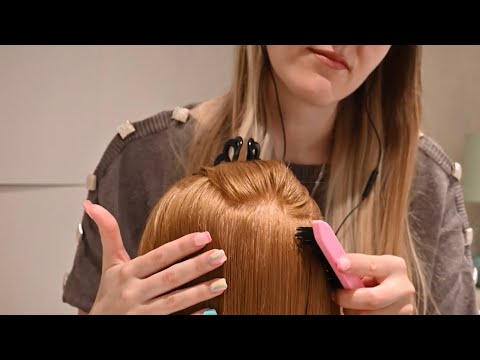ASMR | Relaxing Hair Treatment | Hair Mask, Head Massage, Hair Brushing | Whisper