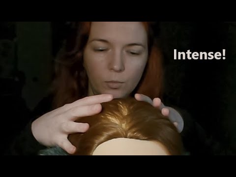 ASMR The Most INTENSE Scalp Massage - Roleplay, Scratching, Brushing, Combing, Scissors, Haircare