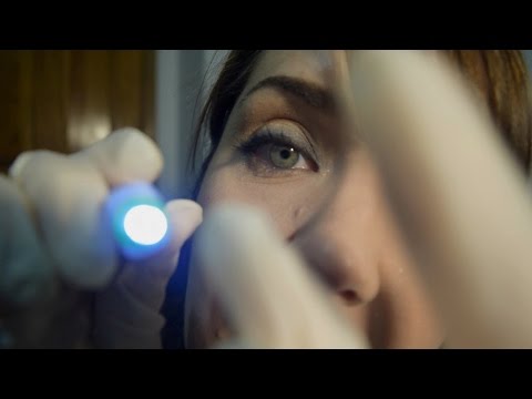 ASMR Close Face Exam for Freckles and Mole Removal, Latex Gloves, Light, Face Touching
