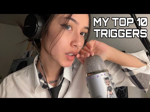 MY FAVORITE ASMR TRIGGERS ☆ mouth sounds, mic scratching, mic pumping, layered, cam tapping,..)