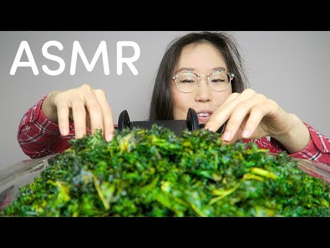 ASMR Crunchy Kale Chips 👄⚡ Eating Sounds & Binaural Whispering
