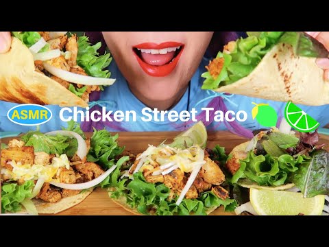 ASMR CHICKEN STREET TACO EATING SOUND MUKBANG |치킨타코 먹방 리얼사운드|CURIE.ASMR