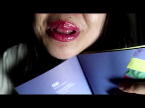 ASMR READING POEM ( BOOK SCRATCHING, FLIPPING, TURNING PAGES, SCRATCHING) TINGLY WHISPERS